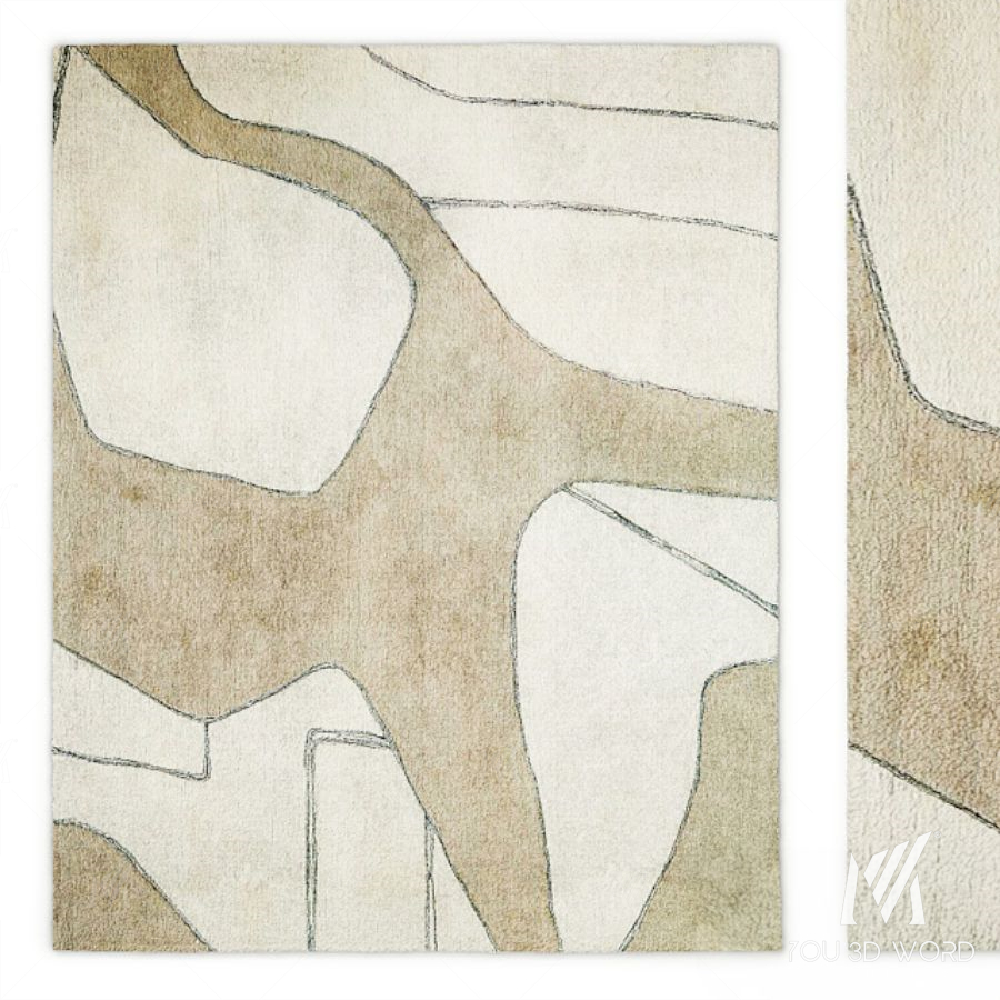 Lines II Fluide Rug by Toulemonde Bochart